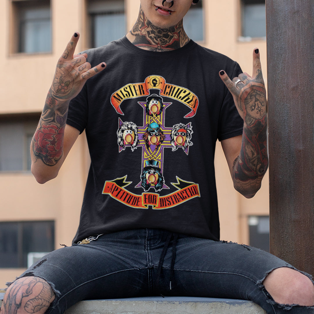 Mr. Chicken "Aptitude For Distraction" T-Shirt