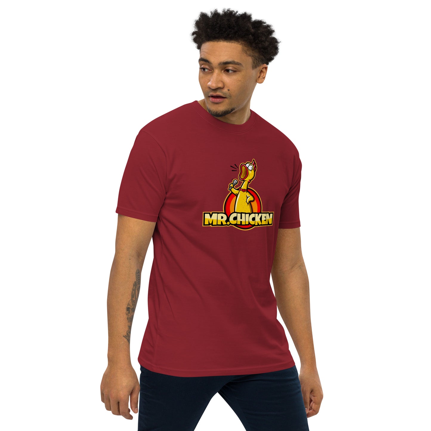 Mr. Chicken "Original" Men's Premium Heavyweight T-Shirt