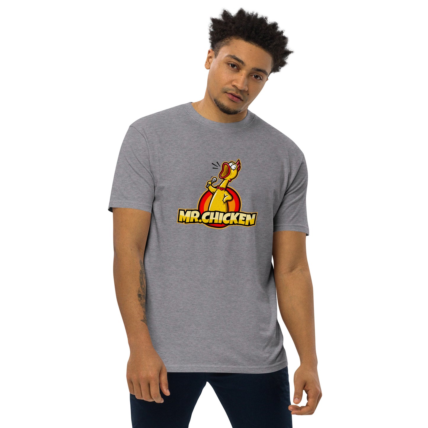 Mr. Chicken "Original" Men's Premium Heavyweight T-Shirt