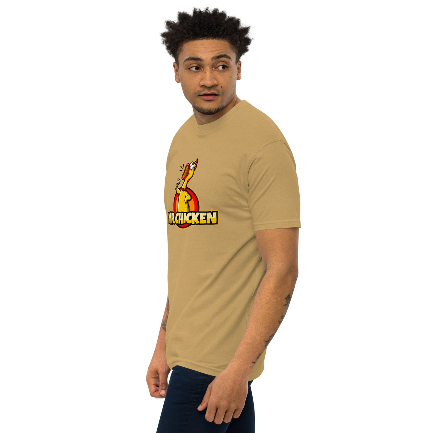 Mr. Chicken "Original" Men's Premium Heavyweight T-Shirt