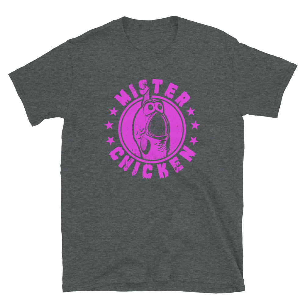 Mr. Chicken Pink Logo T-Shirt