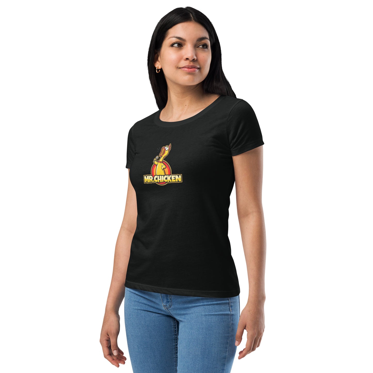 Mr. Chicken "Original" Women’s Fitted T-Shirt