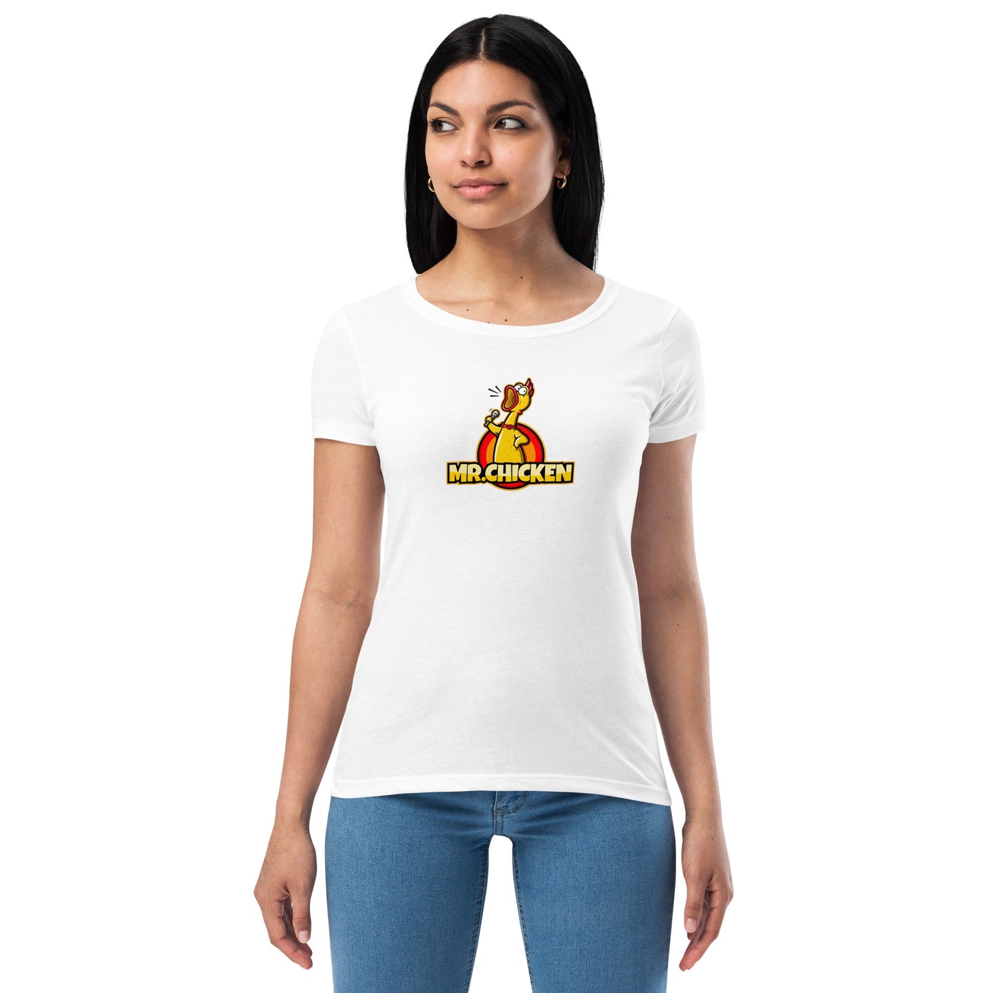 Mr. Chicken "Original" Women’s Fitted T-Shirt