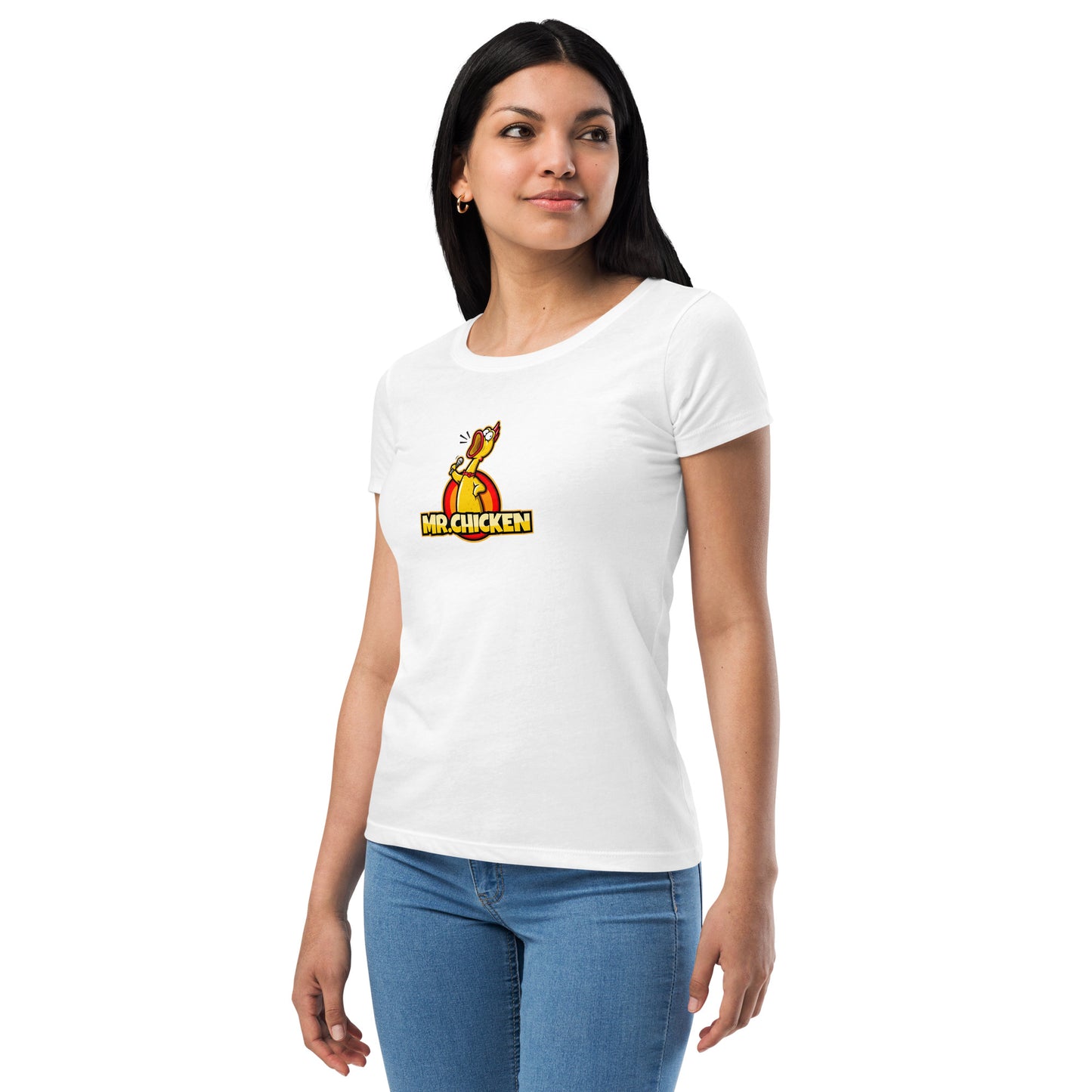 Mr. Chicken "Original" Women’s Fitted T-Shirt